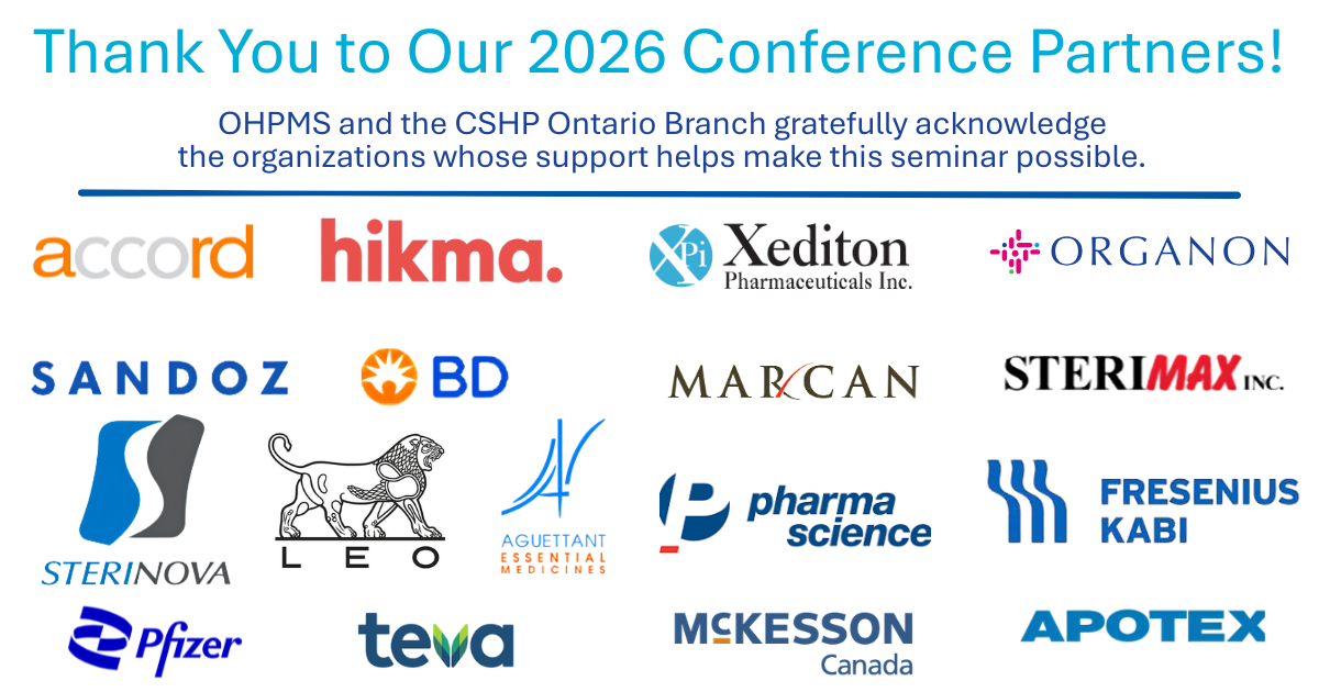 2026 OHPMS Sponsors
